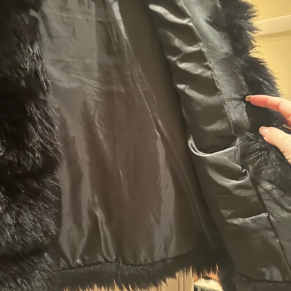 Black Faux Fur Coat - Picture 5 of 9